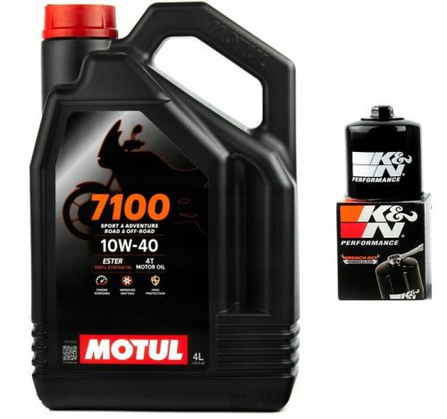 Motul 7100 10W40 4L +  filtr KN gratis